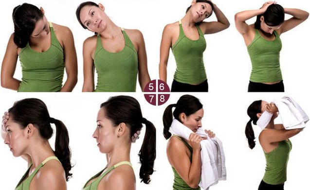 Esercizi per l'osteocondrosi cervicale esempio 2